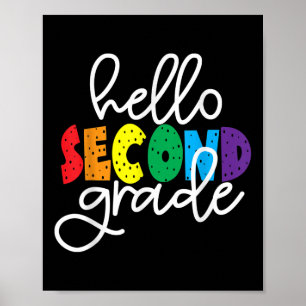 Hej andra klass första dagen i andra klass tillbak poster