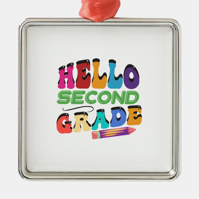 Hej andra Klass Julgransprydnad Metall (Framsidan)