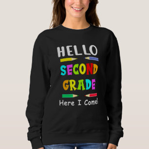 Hej Andra Klass Kids Lärare Back to school T Shirt