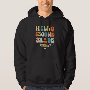 Hej andra klass lärare tillbaka till skolan vintag hoodie
