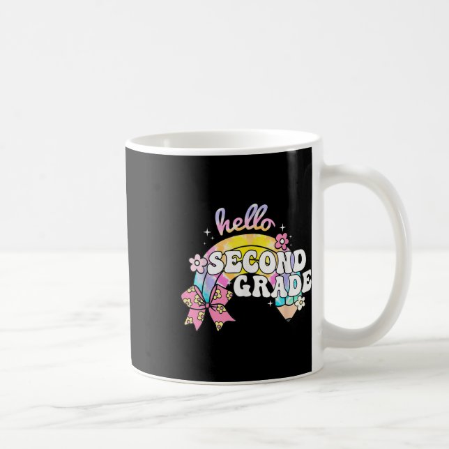 Hej Andra Klass Penna Fluga Färgglada Tillbaka Til Kaffemugg (Höger)