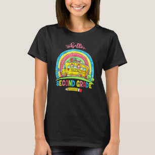 Hej andra Klass regnbåge Back to school Student T Shirt