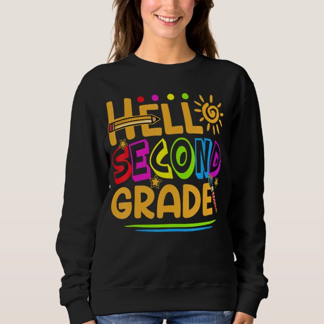 Hej Andra Klass Roligten Back to school vid Klass T Shirt (Framsida)