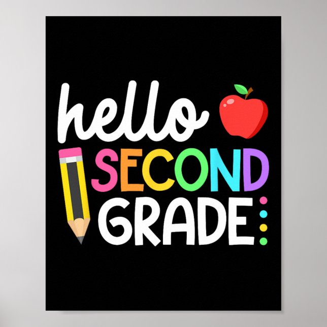 Hej andra klass Team 2:a klass Byck Till Skolan T Poster (Framsidan)