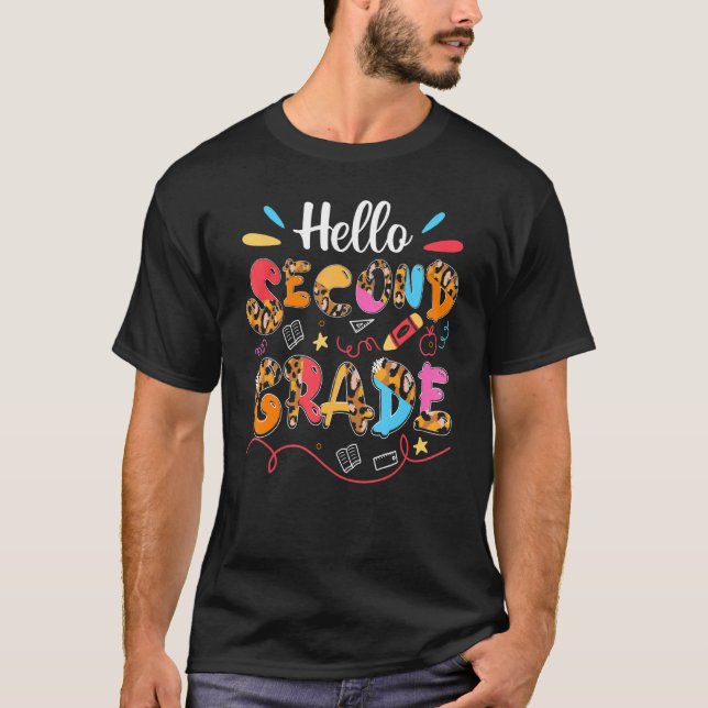 Hej andra klass Team 2:a klass lärare tillbaka til T Shirt (Framsida)