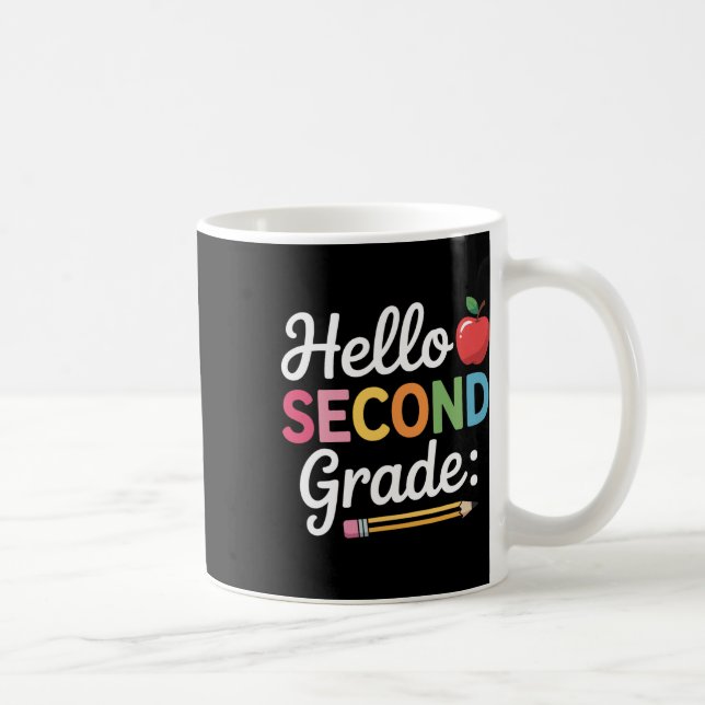 Hej andra klass Team 2:a klass Tillbaka till skola Kaffemugg (Höger)