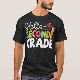 Hej andra klass Team 2:a klass tillbaka till skola T Shirt