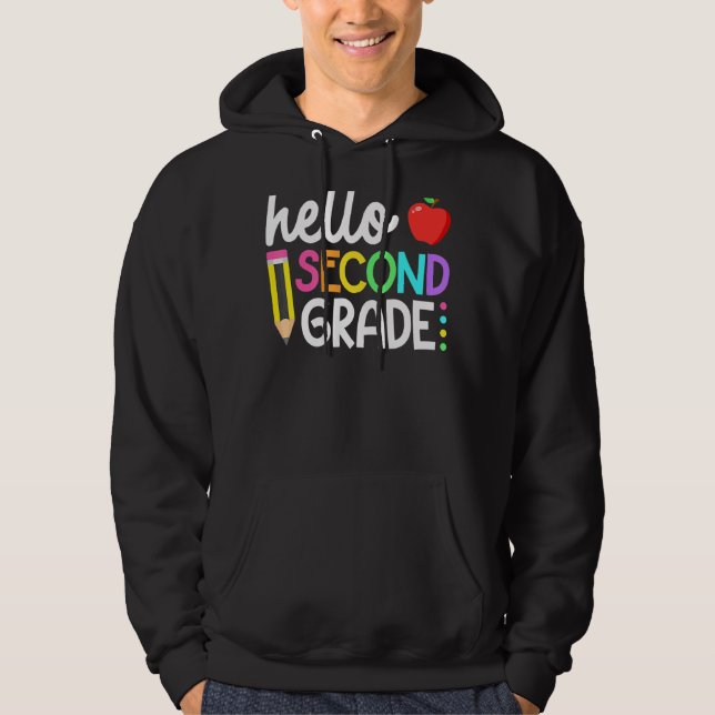 Hej andra Klass-teamet andra Klass Back to school  Hoodie (Framsida)