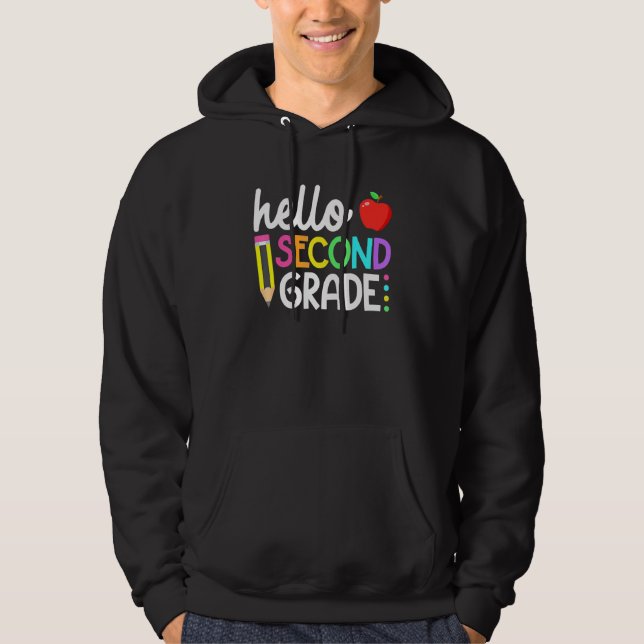 Hej andra Klass-teamet andra Klass Back to school  Hoodie (Framsida)