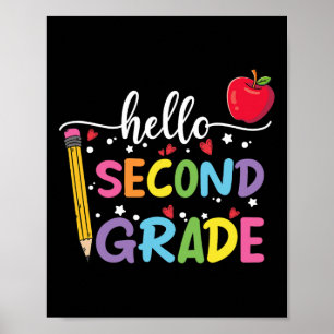 Hej andra Klass-teamet andra Klass Back to school Poster