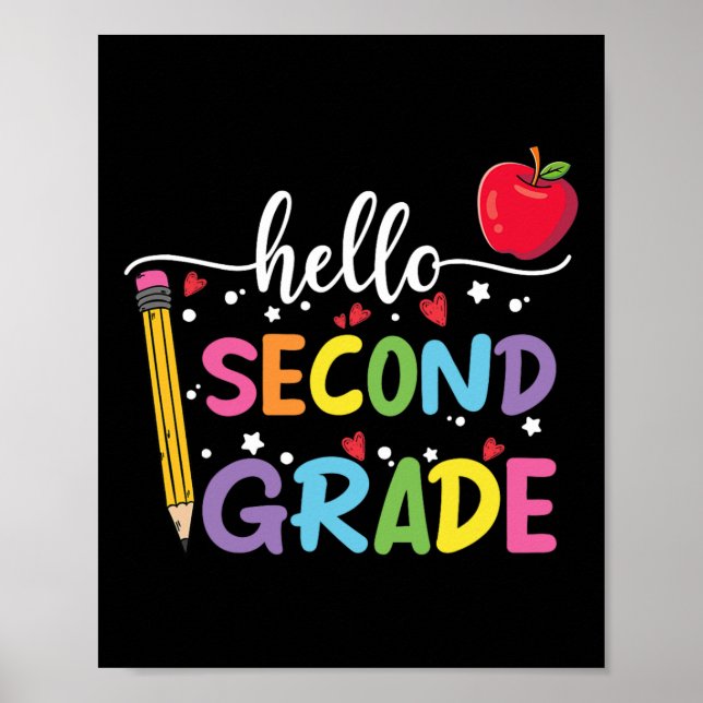 Hej andra Klass-teamet andra Klass Back to school  Poster (Framsidan)