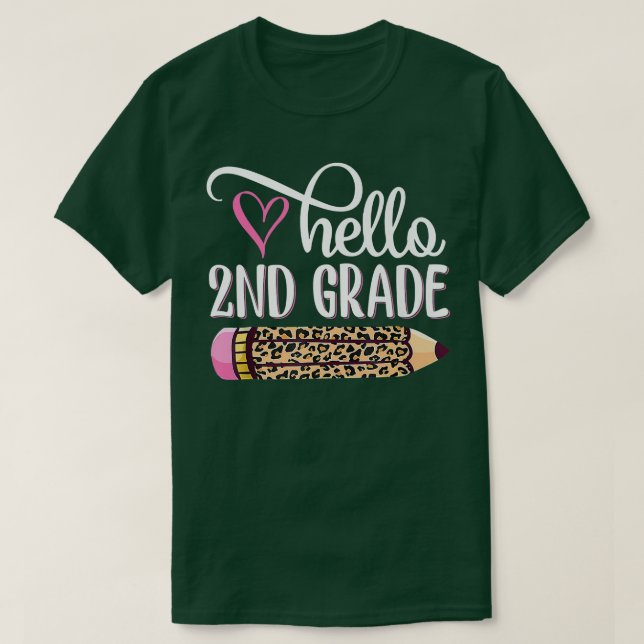 Hej andra Klass-teamet andra Klass Back to school  T Shirt (Design framsida)