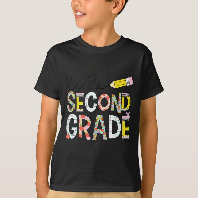 Hej andra Klass-teamet andra Klass Back to school  T Shirt (Framsida)