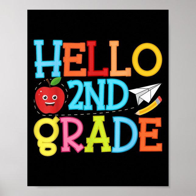 Hej andra Klass-teamet Back to school Poster (Framsidan)