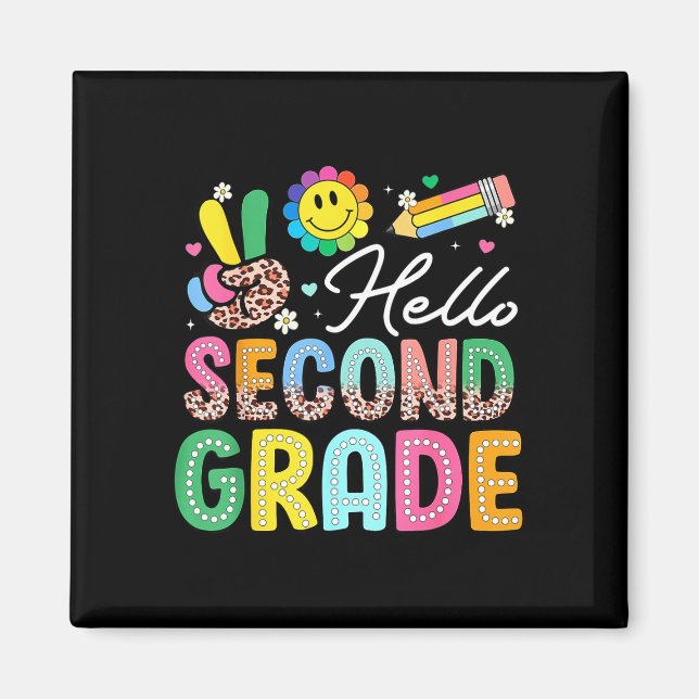 Hej andra klass tillbaka till skolan 2:a klass magnet (Framsidan)