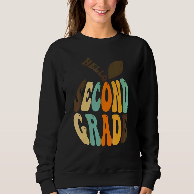Hej andra klasslärare första skoldagen t shirt (Framsida)