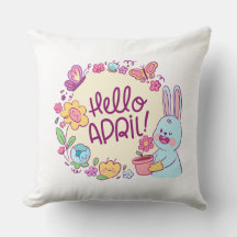 Hej April Dekorativ kudde