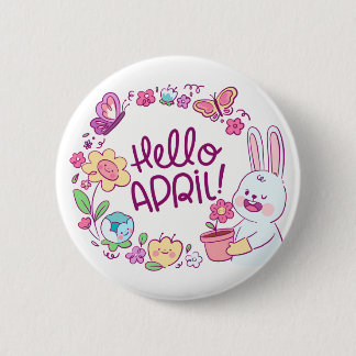 Hej April-knapp - en Cute Touch av Vår! Knapp