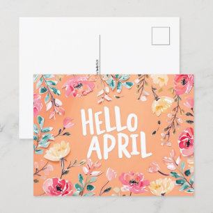 Hej April, Postcross Vykort