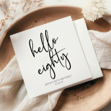 Hej Åttio minimalister enkel 80:e Födelsedagsfeste