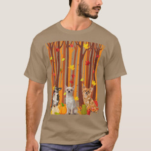 Hej Autumn Chihuahua Maple Löv Fall Pumpkin Manar T Shirt