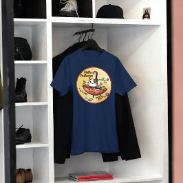 Hej Autumn, Cute Cat Sits in Parbrella T Shirt