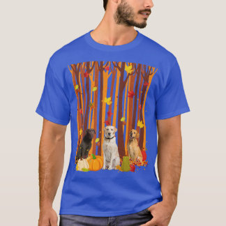 Hej Autumn Labrador Maple Löv Fall Pumpkin Manar T Shirt