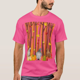 Hej Autumn Pigeon Maple Löv Fall Pumpkin Manar W T Shirt