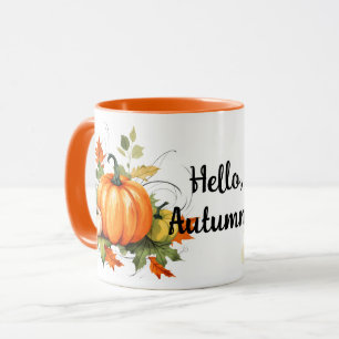 Hej Autumn Pumpkins och Basket Fall Mugg