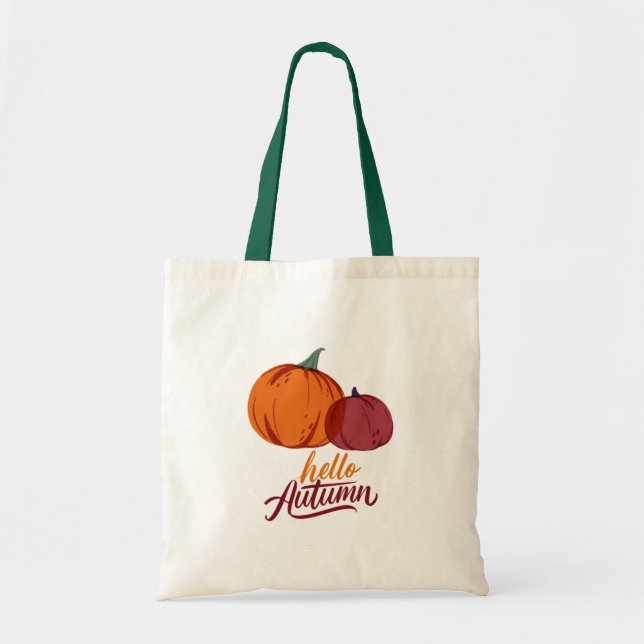 Hej Autumn Pumpkins Tygkasse (Framsidan)