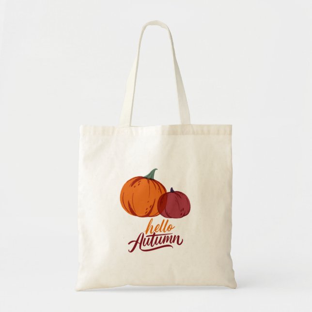 Hej Autumn Pumpkins Tygkasse (Framsidan)