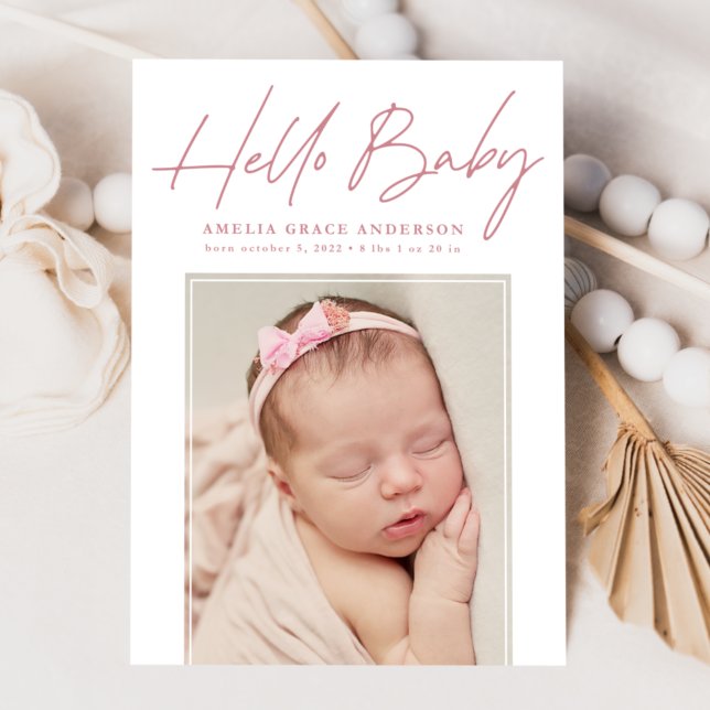 Hej Baby 2 Fotofödelse Meddelande (Skapare uppladdad)