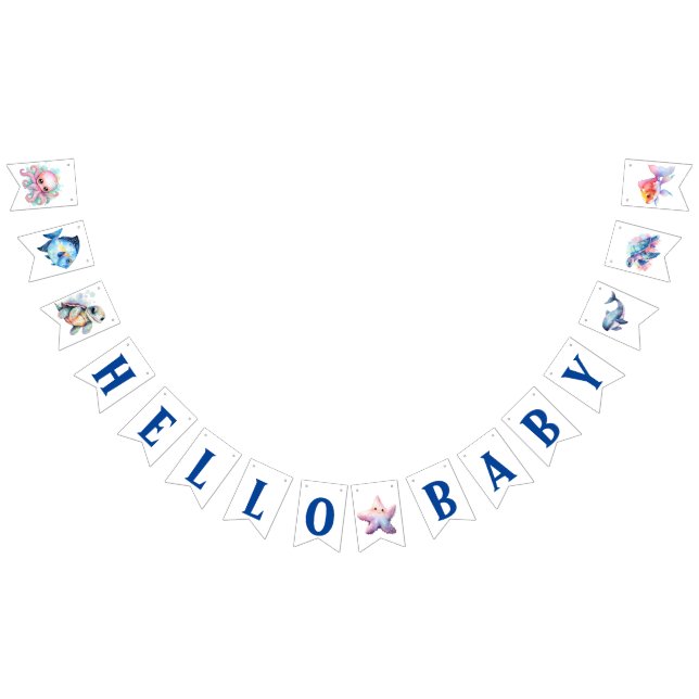 Hej Baby Aquatic Friends Vimplar (Alla)