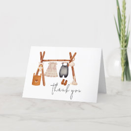 Hej Baby | Babyskor för Cute Boho-kläder Tack Kort