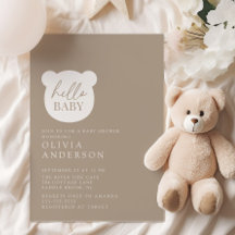 Hej Baby Bear Baby Shower