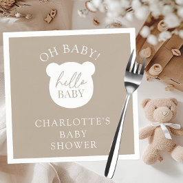 Hej Baby Bear Det är en pojke Pappersservett