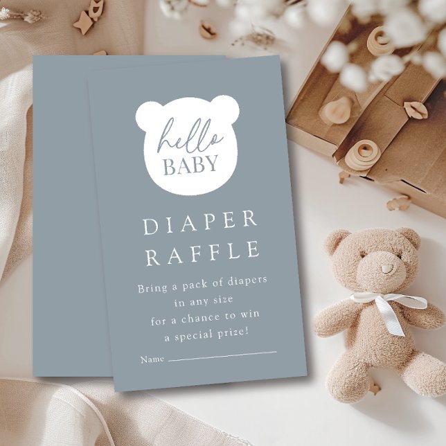 Hej Baby Bear Diaper Raffle Tilläggskort (Skapare uppladdad)