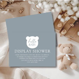 Hej Baby Bear Visning Shower Tilläggskort