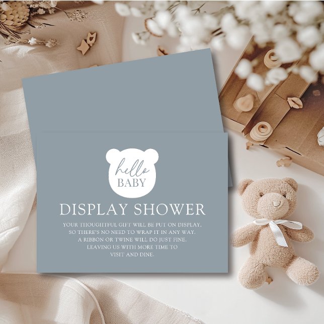 Hej Baby Bear Visning Shower Tilläggskort (Skapare uppladdad)
