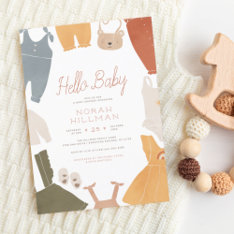 Hej Baby | Boho Clothes Girl Baby Shower at Zazzle