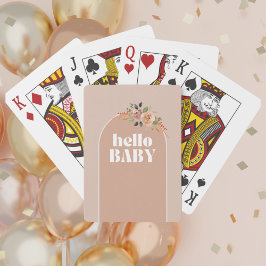 Hej Baby, Boho Modern Baby Shower Casinokort