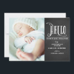 Hej Baby Chalkboard Photo Birth Notice Meddelande<br><div class="desc">Hej Baby Chalkboard Photo Birth Notice</div>