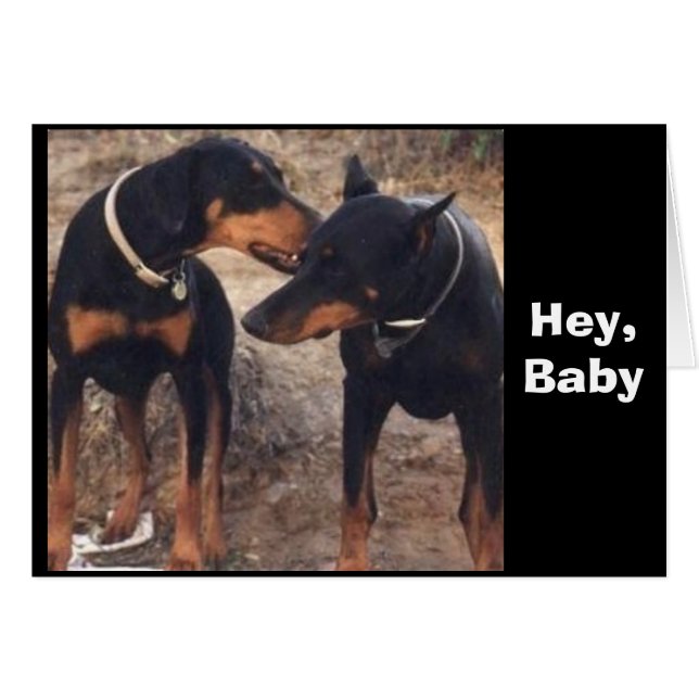 Hej, Baby! Hälsningskort (Framsidan Horizontal)