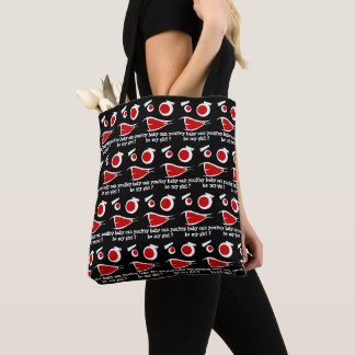 Hej baby kan du vara min tjejmonsterdesign tygkasse