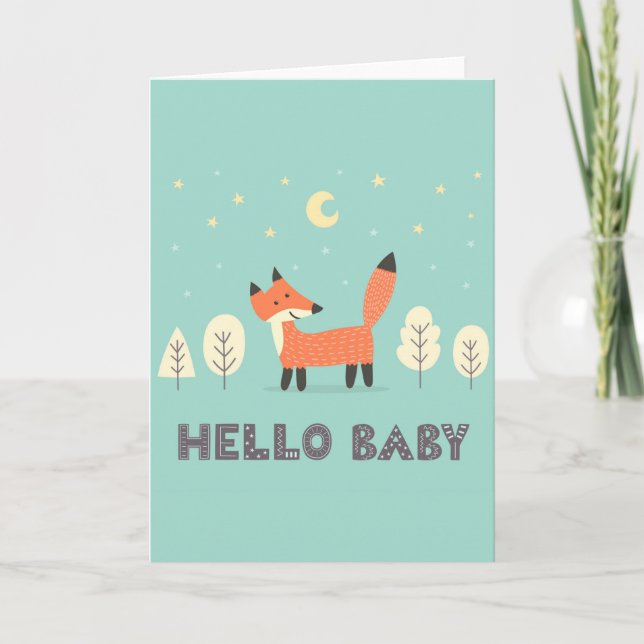 Hej Baby-kort Kort (Framsida)