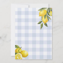 Hej Baby Lemon Pojkar Baby Shower Inbjudan