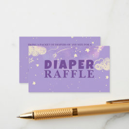 Hej Baby Lila Dream Diaper Raffle Baby Shower Tilläggskort