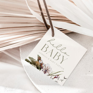 HEJ BABY Minimalistiskt byte och välkomstplats i Gåvor Etiketter