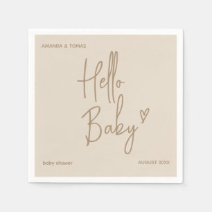Hej Baby minimalistiskt könsuppehållande babyskor Pappersservett