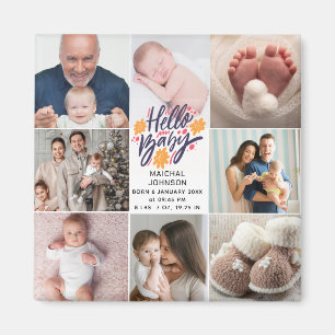 Hej Baby   Nyfödd Statistik 8 Bilder Magnet